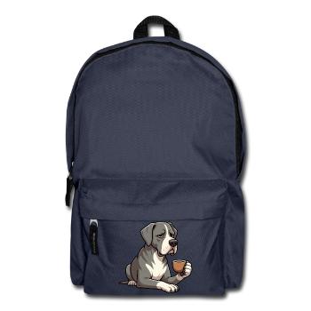 Deutsche Dogge Doggen Doggenbesitzer Doggenfan - Rucksack - Navy - Vorne