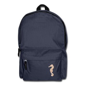 Seepferdchen - Rucksack - Navy - Vorne