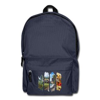 Martinique Travel – Karibik Strand & Kultur Motiv - Rucksack - Navy - Vorne