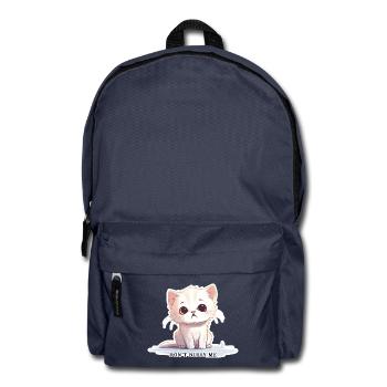 Don't Bully Me – Cute Cat with Message - Backpack - navy - Front