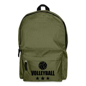 volleyball T-Shirt - Volleyballl Shirt - Team - Rucksack - Olivgrün - Vorne