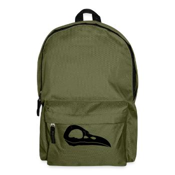 Rabenschädel | Crow Skull - Rucksack - Olivgrün - Vorne