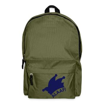 Alaaf / Fasching / Narrenkappe - Rucksack - Olivgrün - Vorne