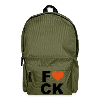 Fuck - Rucksack - Olivgrün - Vorne