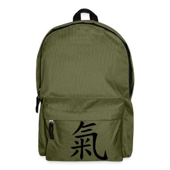Qi Leben Freude - Rucksack - Olivgrün - Vorne
