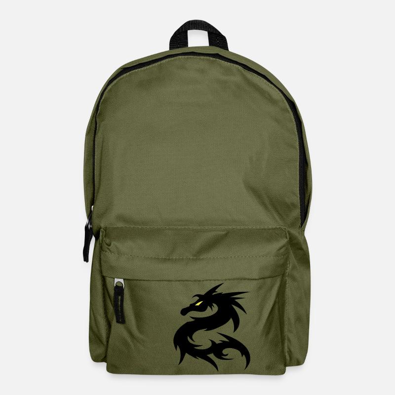Drache Fantasy Tattoo - Rucksack - Olivgrün