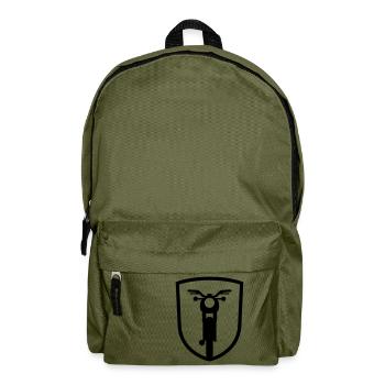 Moped S50 S51 Wappen - Rucksack - Olivgrün - Vorne