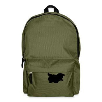 Bulgarien Karte - Rucksack - Olivgrün - Vorne
