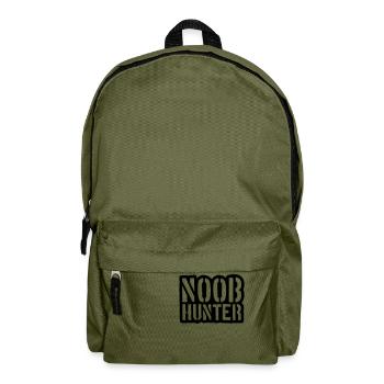 Shooter Noob Hunter Logo Design - Rucksack - Olivgrün - Vorne