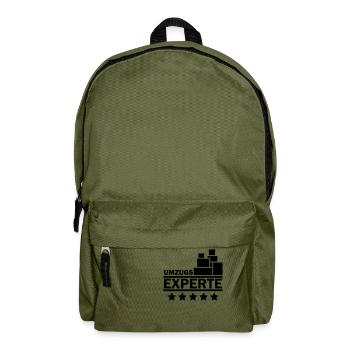 Umzugs Experte - Rucksack - Olivgrün - Vorne