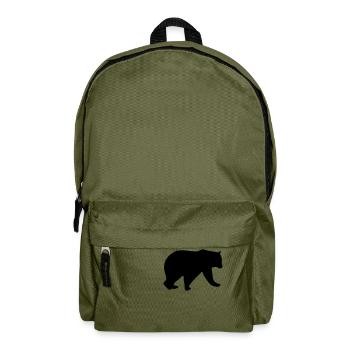 bear design - Rucksack - Olivgrün - Vorne