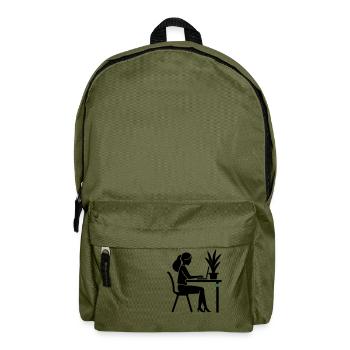 Lernen Studieren Arbeiten - Rucksack - Olivgrün - Vorne