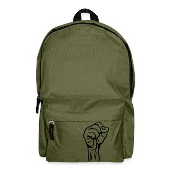 Geballte Faust - Rucksack - Olivgrün - Vorne