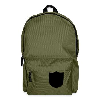Wappen leer Vorlage Schild Abzeichen Logo Club - Rucksack - Olivgrün - Vorne