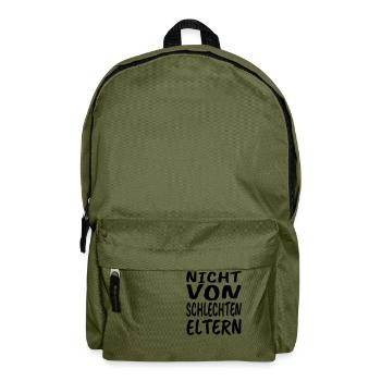 Nicht von schlechten Eltern - Rucksack - Olivgrün - Vorne