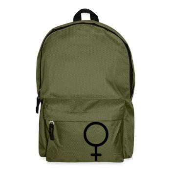 Symbol für das weibliche Geschlecht - Rucksack - Olivgrün - Vorne