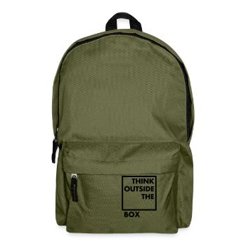 Think outside the box - Rucksack - Olivgrün - Vorne