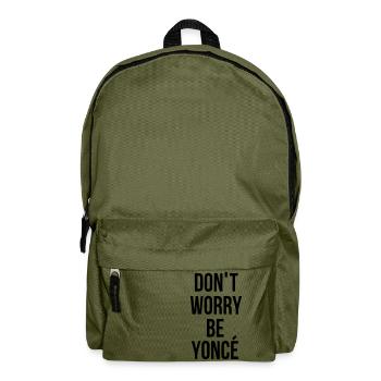 Sorgen Fröhlich Geschenk Sängerin Star RnB Musik - Rucksack - Olivgrün - Vorne