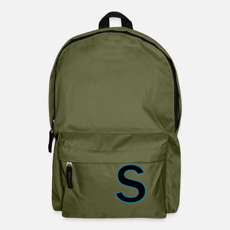 Buchstaben s Vektor - Rucksack - Olivgrün