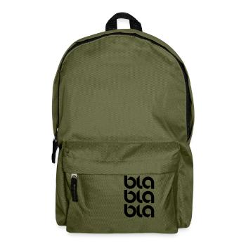 Bla Bla Bla - Rucksack - Olivgrün - Vorne