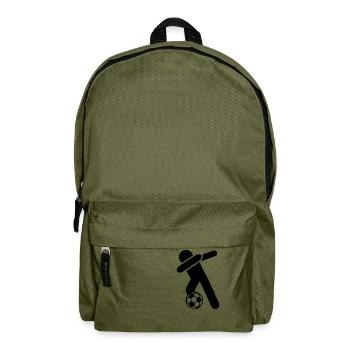 dabbing fussball - Rucksack - Olivgrün - Vorne