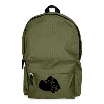 Boxhandschuhe - Rucksack - Olivgrün - Vorne