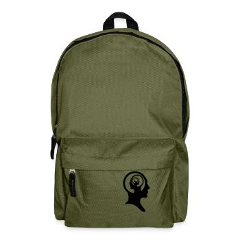 Rekursives Gehirn - Rucksack - Olivgrün - Vorne