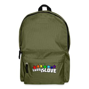 Love is Love - Rucksack - Olivgrün - Vorne