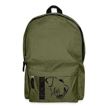 RIESENSCHNAUZER PROFIL - Rucksack - Olivgrün - Vorne
