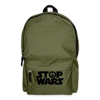 Stop Wars - Rucksack - Olivgrün - Vorne