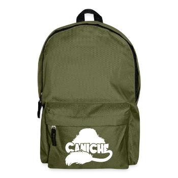 Abbildung Pudel - Weiß - Rucksack - Olivgrün - Vorne