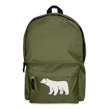 polar bear eisbaer nordpol north pole alaska9 - Rucksack - Olivgrün - Vorne