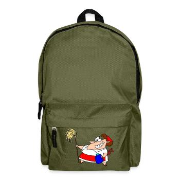 Putzfrau - Rucksack - Olivgrün - Vorne