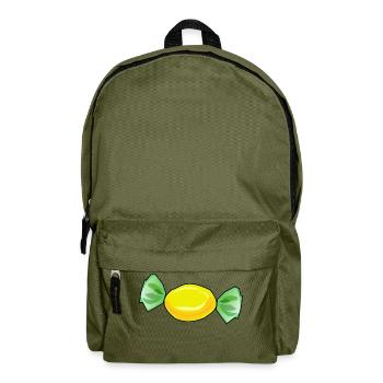 schokolade suessigkeiten candy chocolate26 - Rucksack - Olivgrün - Vorne
