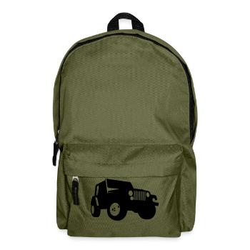 Jeep - Geländewagen - Rucksack - Olivgrün - Vorne