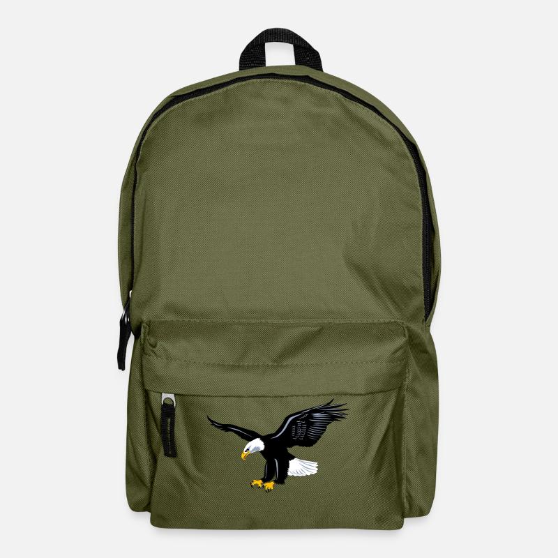 Adler stark stolz - König der Lüfte - Rucksack - Olivgrün
