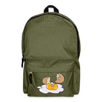 Spiegelei Ei Egg - Rucksack - Olivgrün - Vorne