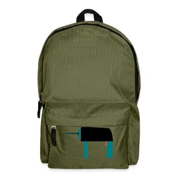 Bohrer Werkzeug Geschenkidee Handwerker Hobby - Rucksack - Olivgrün - Vorne