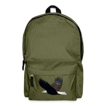 adler eagle bussard falke habicht hawk falcon11 - Rucksack - Olivgrün - Vorne