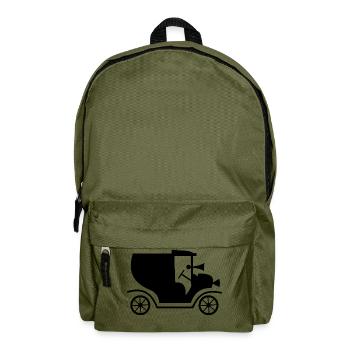 Auto Retro Automobil Oldtimer - Rucksack - Olivgrün - Vorne