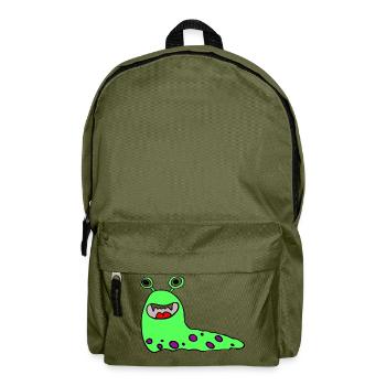 Monster,Comic,Kinder - Rucksack - Olivgrün - Vorne