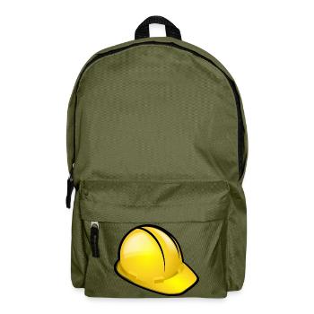 Schutz Helm - Rucksack - Olivgrün - Vorne