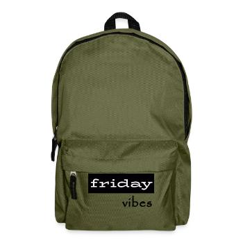 Friday Vibes - Rucksack - Olivgrün - Vorne