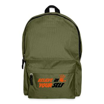 Believe in Yourself - Backpack - olive green - Front