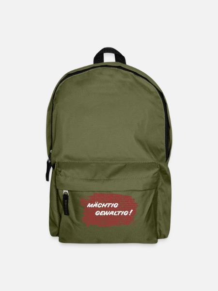 Kult - Mächtig gewaltig! - DDR TV - Rucksack - Olivgrün