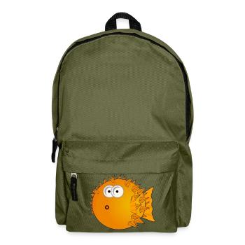 kugelfisch - Rucksack - Olivgrün - Vorne