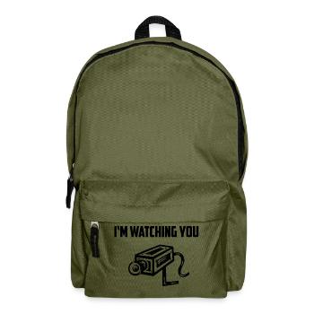 I am watching you - Rucksack - Olivgrün - Vorne