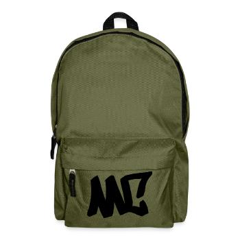 MC - HipHop . Graffiti . Rap - Rucksack - Olivgrün - Vorne