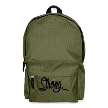 strong schwarz - Rucksack - Olivgrün - Vorne
