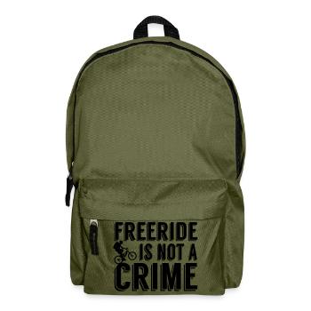 Freeride is not a crime - Rucksack - Olivgrün - Vorne